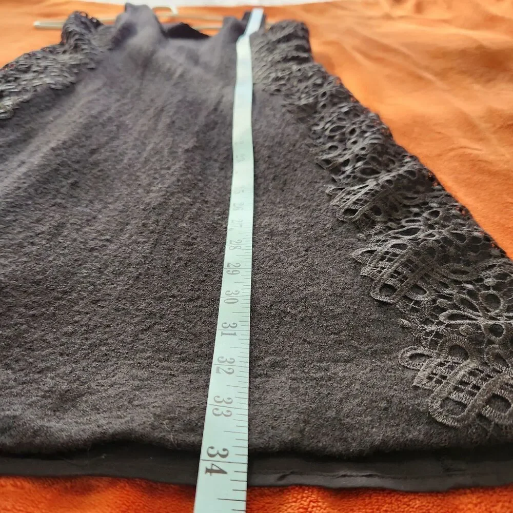 Banana Republic Wool Blend Dress Sleeveless Size 4 Black Lined